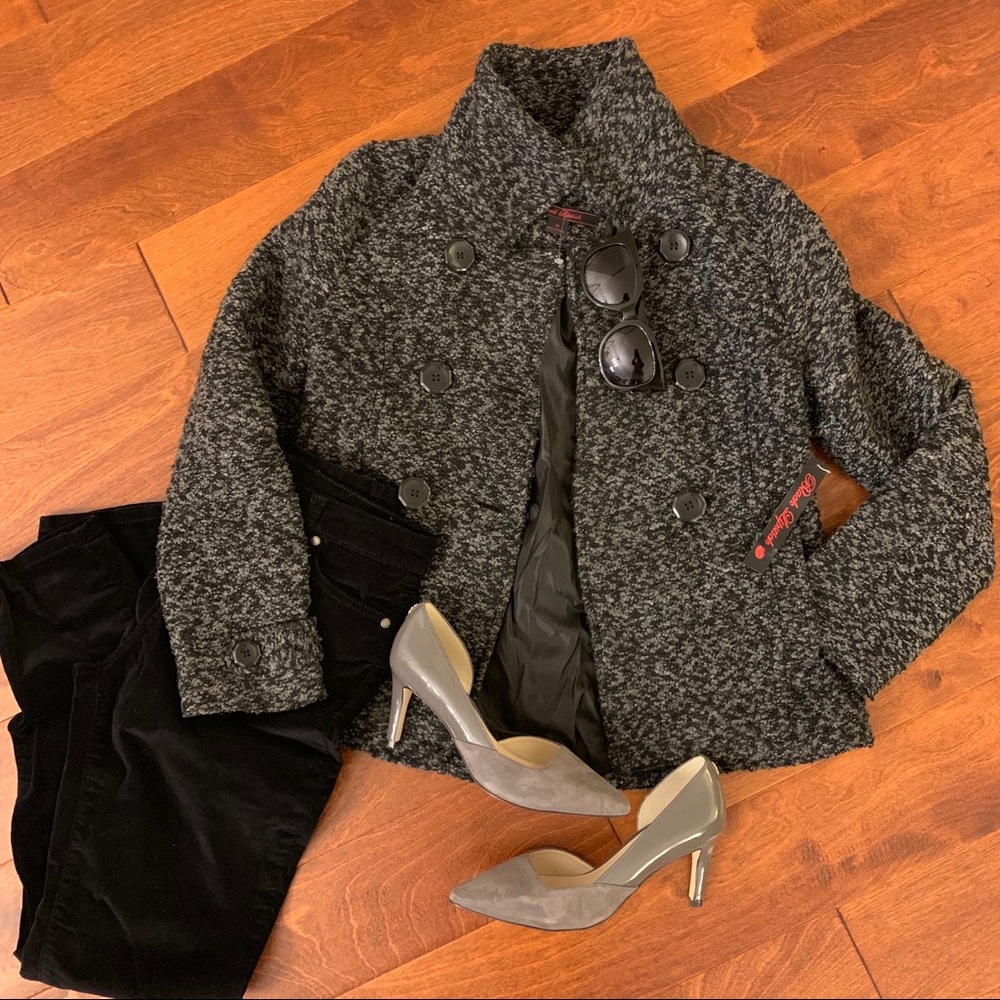 Black/Gray Pea Coat 🆕